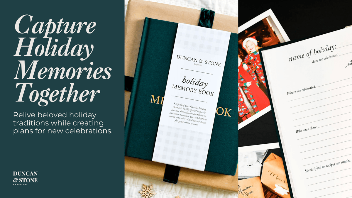 Holiday Memory Book Prep: Why September Is the Best Time to Start a Holiday Tradition Book - Duncan & Stone Paper Co.