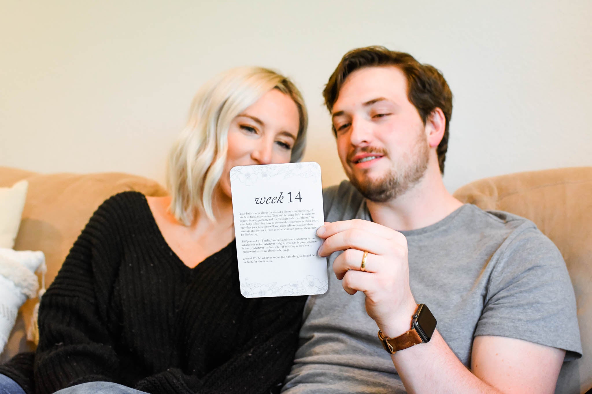 Pregnancy Prayer Cards by Duncan & Stone | Expecting Mom Gift Basket | Baby Announcement | Baby Shower Present | Prompted Prayer Cards for Parents to Be | Thoughtful and unique gift | Weekly Prompted Prayers for your Growing Baby