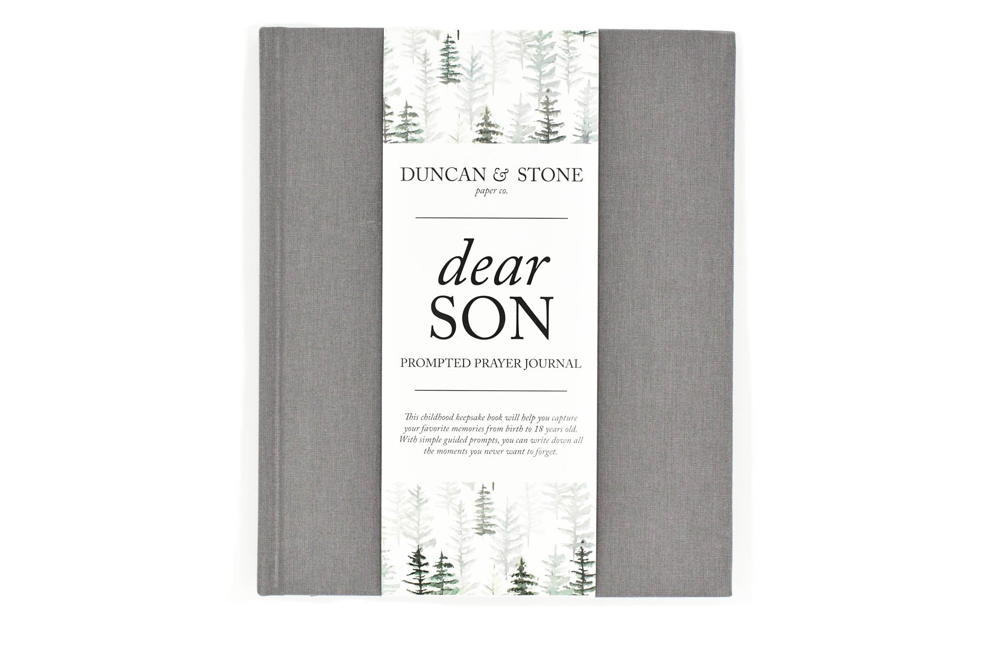 Dear Son: A Prompted Prayer Journal & Childhood Keepsake by Duncan & Stone | Baby Boy Memory Book | Scrapbook Album for Milestones | New Mom Gift | Christening or Baptism Gift | Baby Boy Scrapbook Album | Personalized Childhood Book