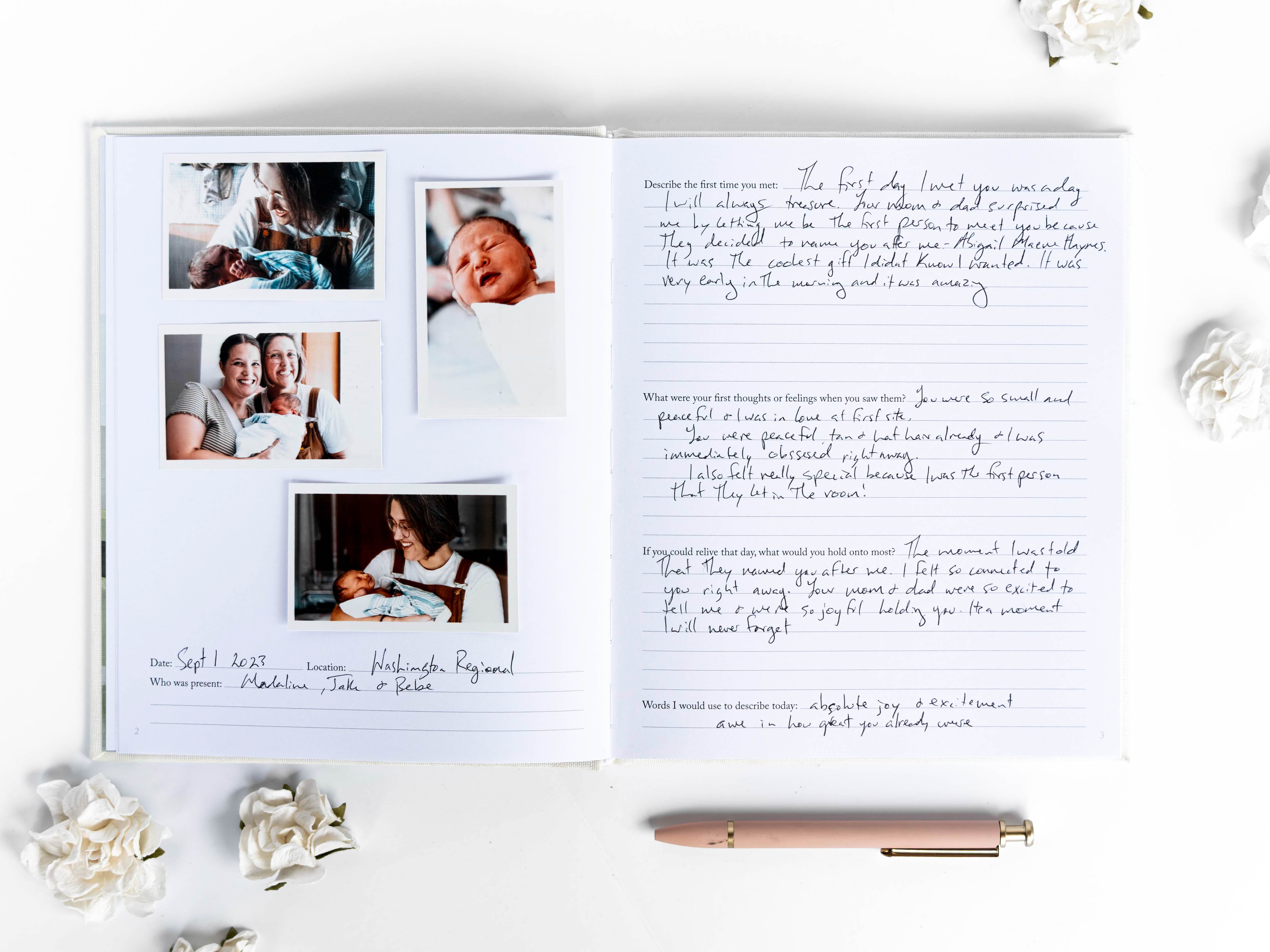 Keepsake Memory Book for Aunts, Nieces & Nephews