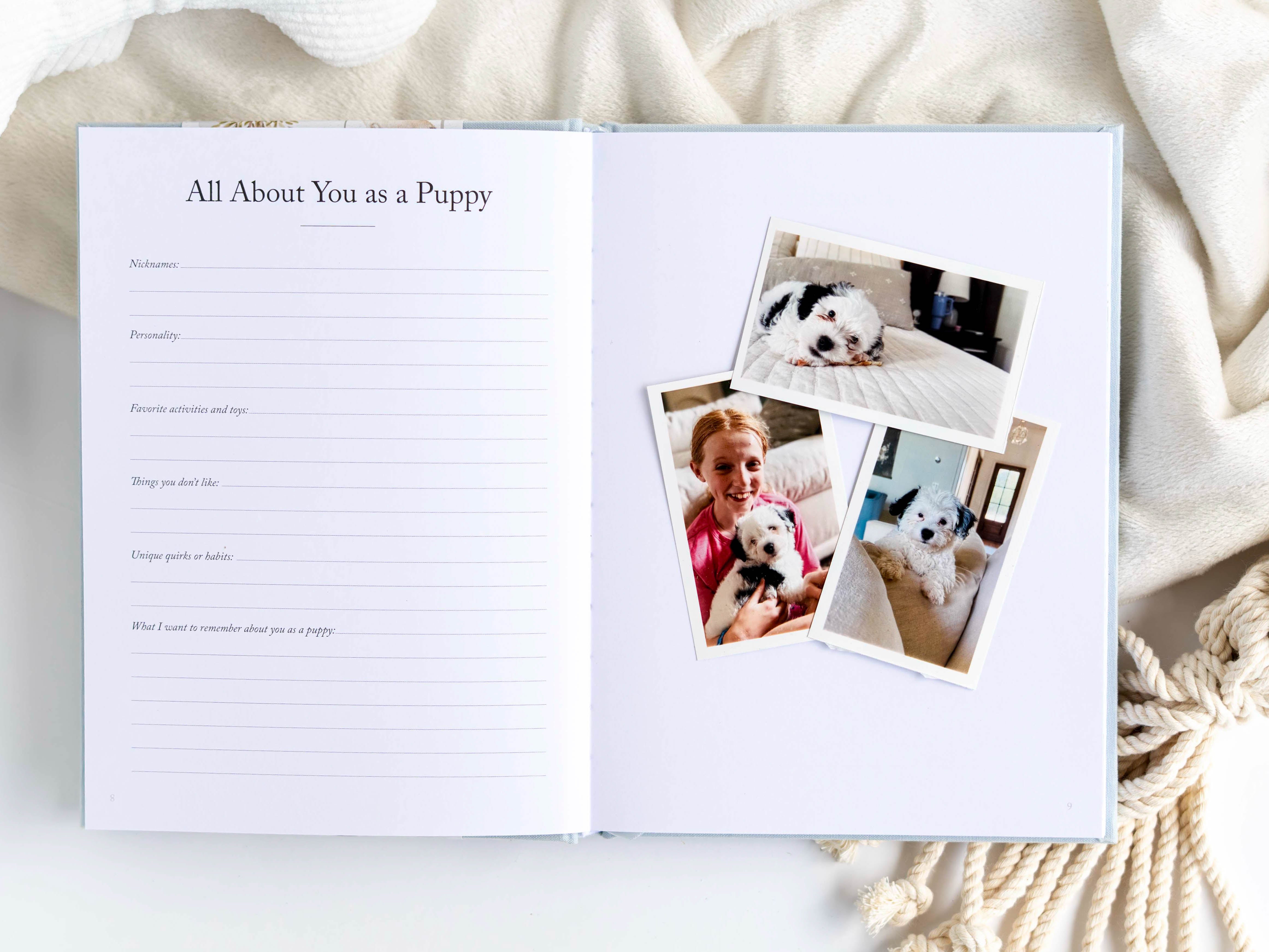 Dog Memory Book & Keepsake Journa