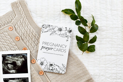 Pregnancy Prayer Cards by Duncan & Stone | Expecting Mom Gift Basket | Baby Announcement | Baby Shower Present | Prompted Prayer Cards for Parents to Be | Thoughtful and unique gift | Weekly Prompted Prayers for your Growing Baby