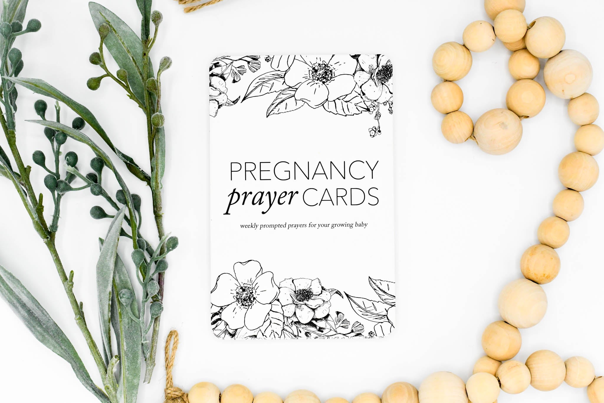 Pregnancy Prayer Cards by Duncan & Stone | Expecting Mom Gift Basket | Baby Announcement | Baby Shower Present | Prompted Prayer Cards for Parents to Be | Thoughtful and unique gift | Weekly Prompted Prayers for your Growing Baby