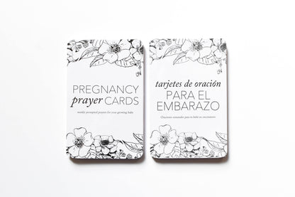 Spanish Pregnancy Prayer Cards by Duncan &amp; Stone | Expecting Mom Gift Basket | Baby Announcement | Baby Shower Present | Prompted Prayer Cards for Parents to Be