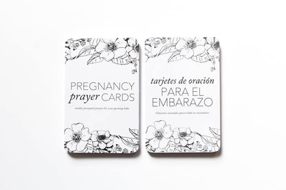 Spanish Pregnancy Prayer Cards by Duncan & Stone | Expecting Mom Gift Basket | Baby Announcement | Baby Shower Present | Prompted Prayer Cards for Parents to Be