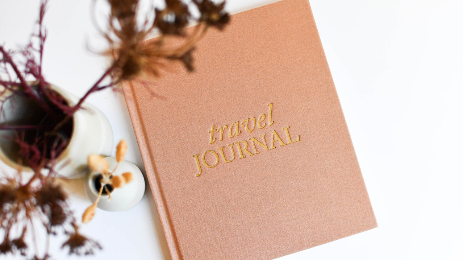Travel Journal Book in Rose | Duncan & Stone Paper Co.