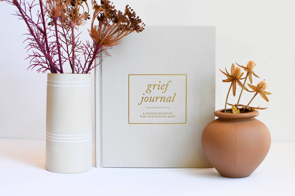 Grief Journal by Duncan & Stone - Teal | Memorial Gift for Loss of Mother | Sympathy Gift Box | Self Care Journal for Bereavement | Condolence Care Package | Funeral Gift Basket