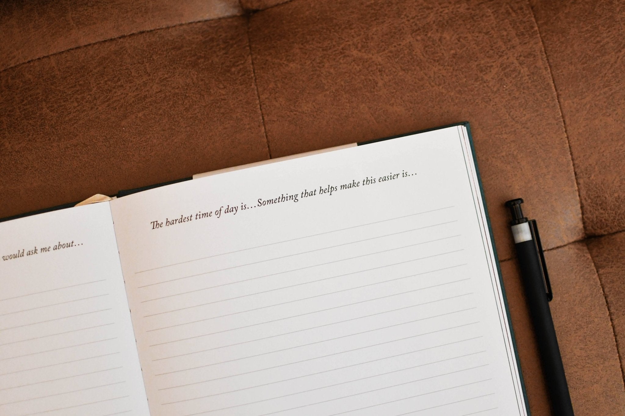 Grief Journal in Teal - Duncan & Stone Paper Co.