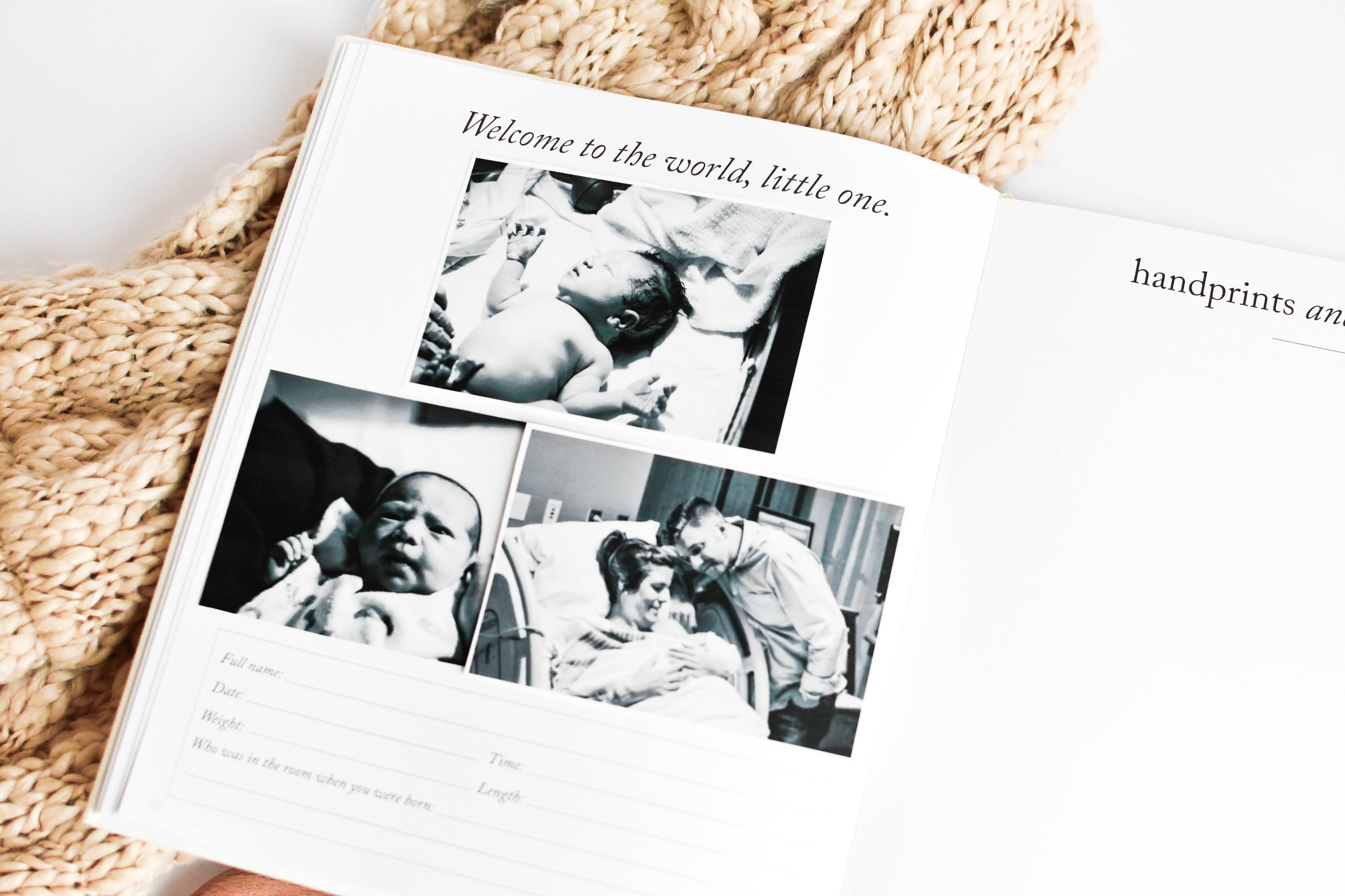 Baby Memory Book & Photo Album by Duncan & Stone | Baby Shower Gift for New Mom | Boy or Girl Milestone Scrapbook for Expecting Mom | First Year Journal for New Baby | Personalized Baby Book and Photo Album | Perfect Mom to Be Gift | Memory Journal 