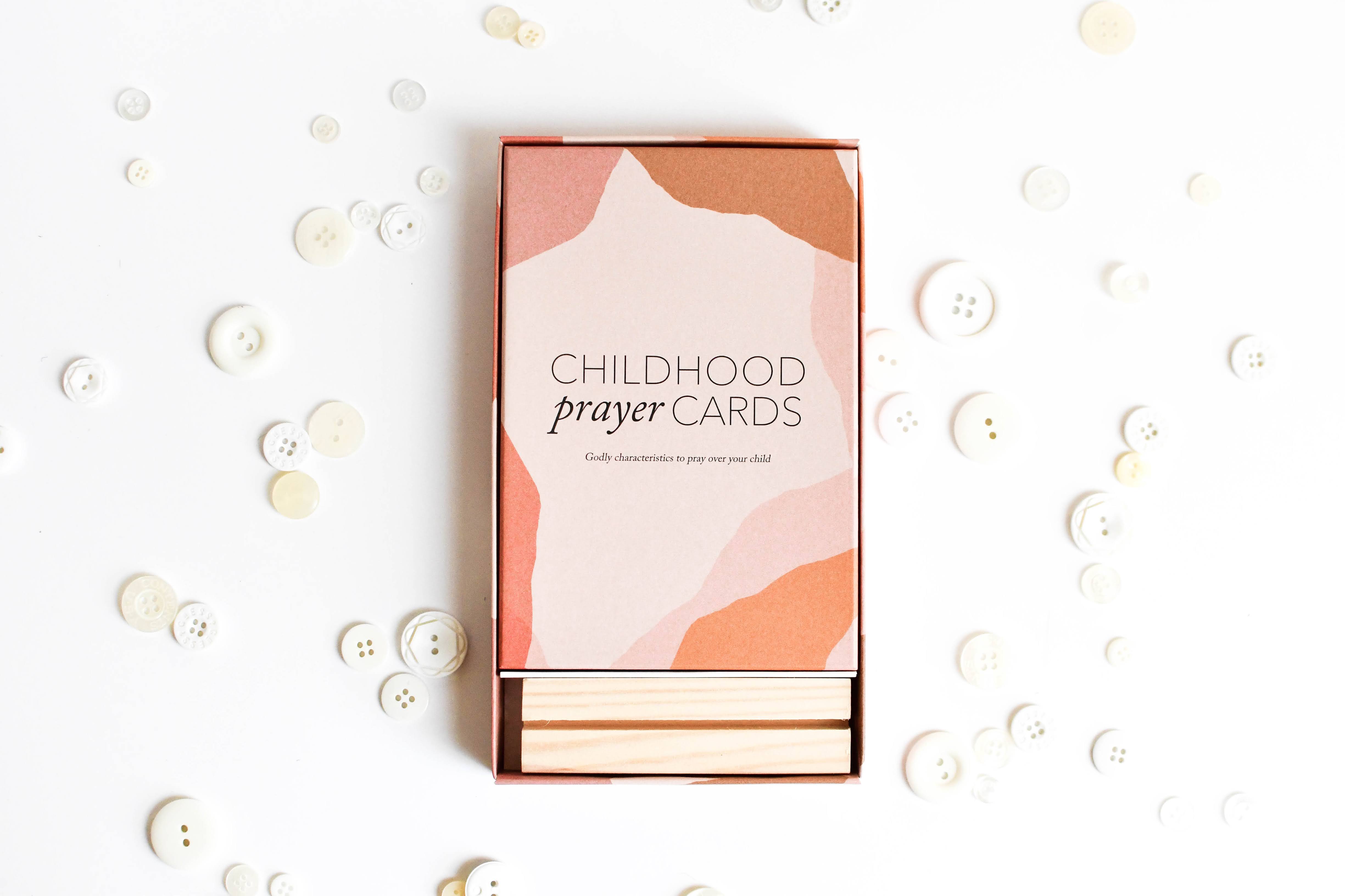 Childhood Prayer Cards by Duncan & Stone | Bible Verse Cards for Kids | Scripture Memory Cards for Family | Christian Gift for Parents | Kids Bible Study and Devotional | Thoughtful & Unique Gift for Parents | Scripture Memory Cards