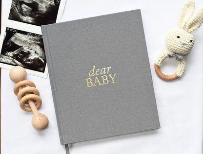 Dear Baby: A Pregnancy Prayer Journal & Memory Book for Expecting Moms by Duncan & Stone | Pregnancy Keepsake | Scrapbook Album for Milestones | Baby Announcement | New Mom to Be Gift
