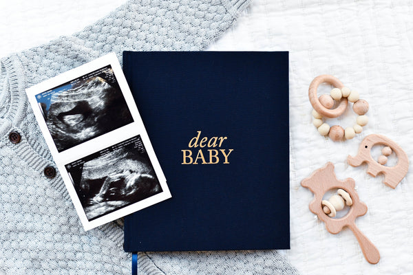 Dear Baby: A Pregnancy Prayer Journal & Memory Book for Expecting Moms by Duncan & Stone | Pregnancy Keepsake | Scrapbook Album for Milestones | Baby Announcement | New Mom to Be Gift
