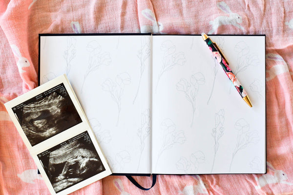 Dear Baby | A Pregnancy Prayer Journal Navy