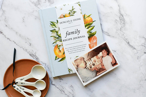 Family Recipe Book & Keepsake Journal by Duncan & Stone Paper Co.