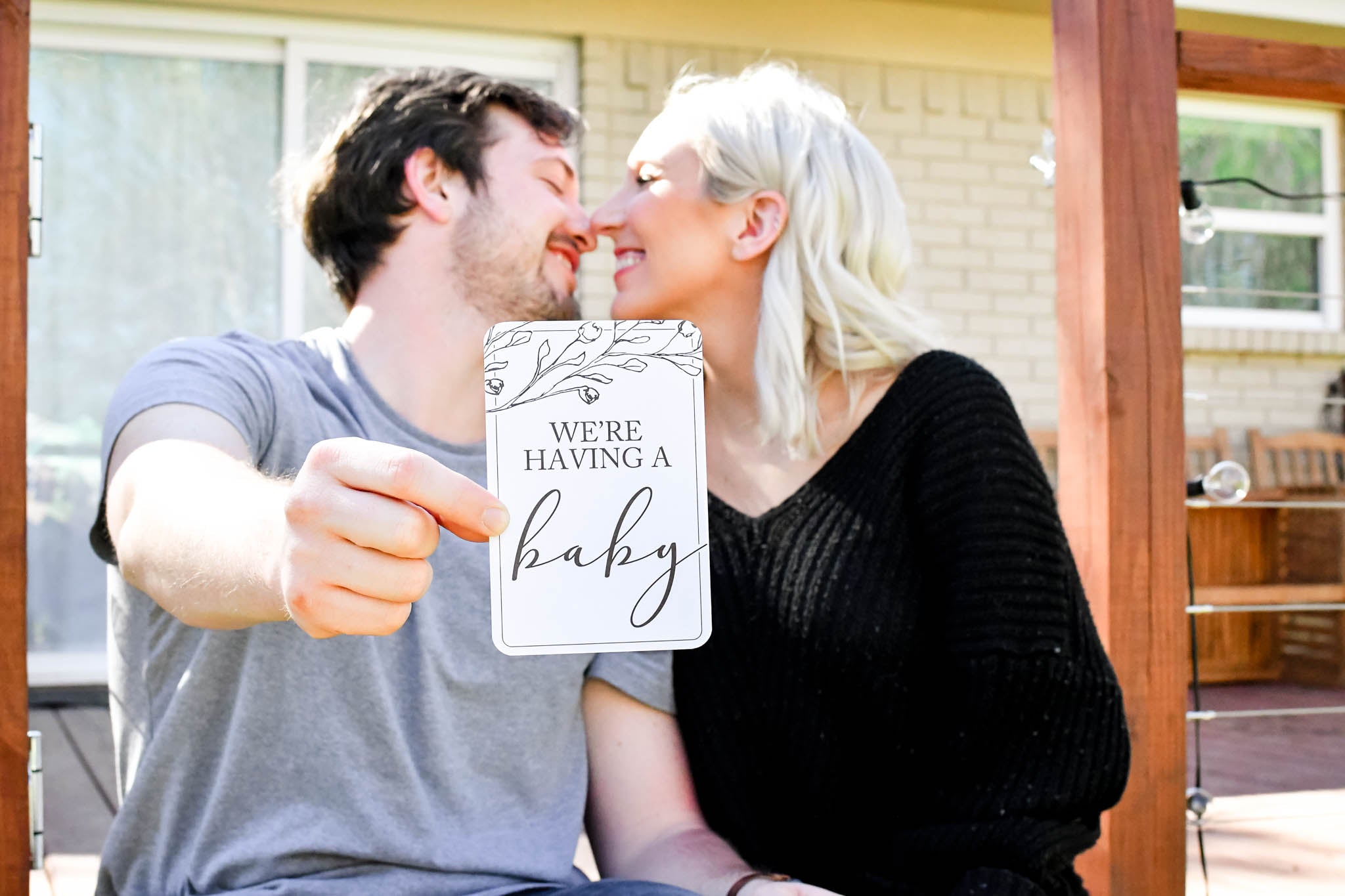 Pregnancy Milestone Cards by Duncan & Stone | Baby Announcement | Expecting Mom Gift Box | Family Shower Present | Gift for Mother to Be | Photo Props