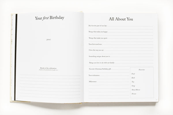 Dear Daughter: A Prompted Prayer Journal & Childhood Keepsake by Duncan & Stone | Baby Boy Memory Book | Scrapbook Album for Milestones | New Mom Gift | Christening or Baptism Gift | Baby Boy Scrapbook Album | Personalized Childhood Book