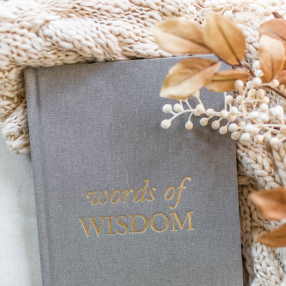 Words of Wisdom by Duncan &amp; Stone | Guest Book for Bridal Shower, Bachelorette Party &amp; Graduation | Journal to Capture Knowledge and Experience | Diary Book for Keepsake and Memories | Seasonal Traditions Keepers | Multi-Purpose Journal Gift