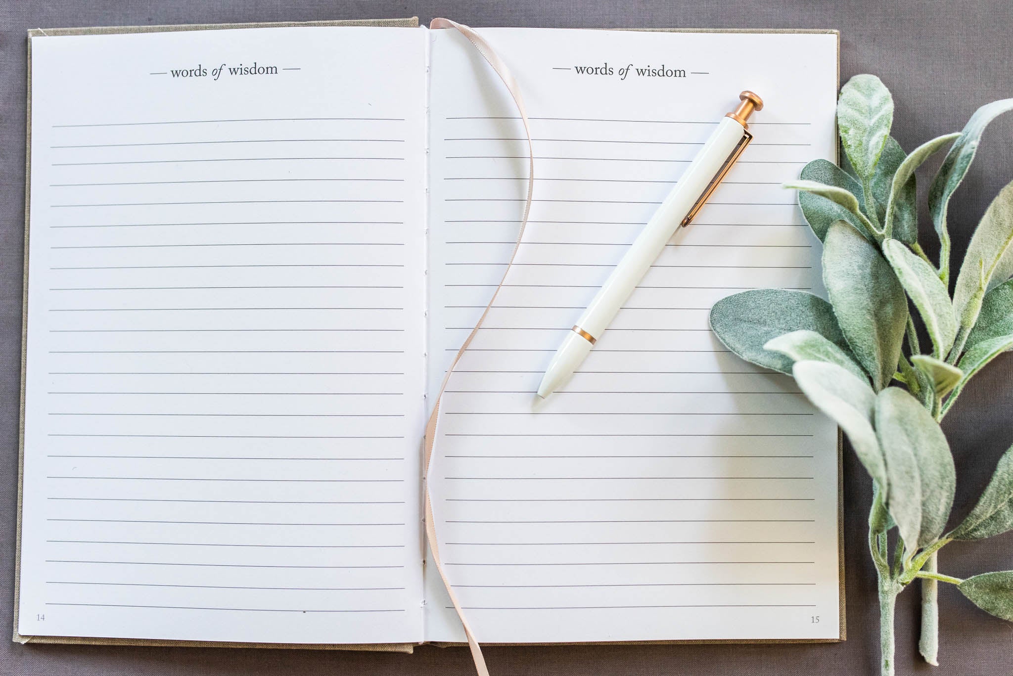 Words of Wisdom by Duncan & Stone | Guest Book for Bridal Shower, Bachelorette Party & Graduation | Journal to Capture Knowledge and Experience | Diary Book for Keepsake and Memories | Seasonal Traditions Keepers | Multi-Purpose Journal Gift
