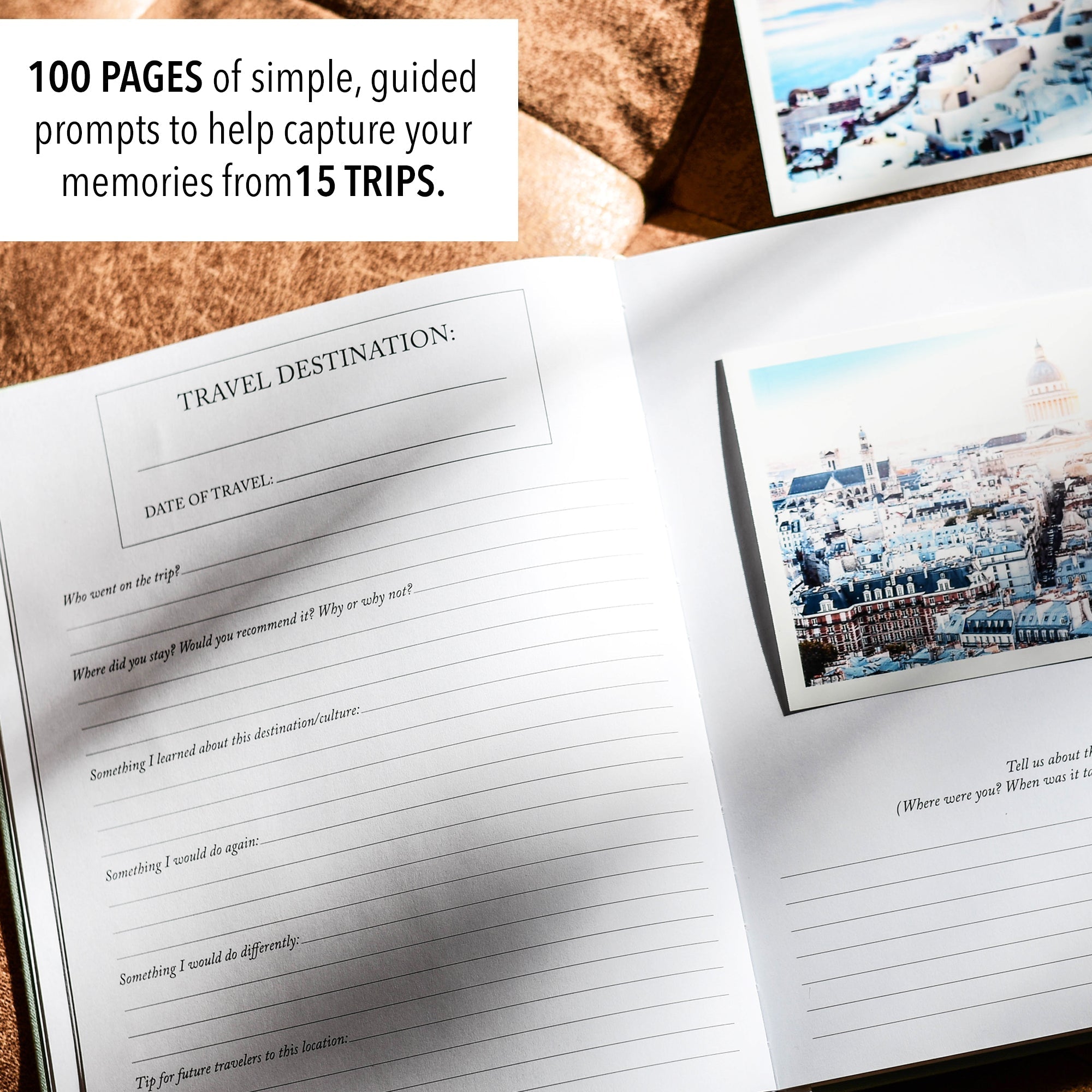 Travel Journal by Duncan & Stone | Photo Album | Adventure Book for Couples or Graduation Gift | Travel Scrapbook Gift for Women or Best Friend | Adventure Keepsake | Vacation, Camp, & Road Trip Log | Gift for Travelers